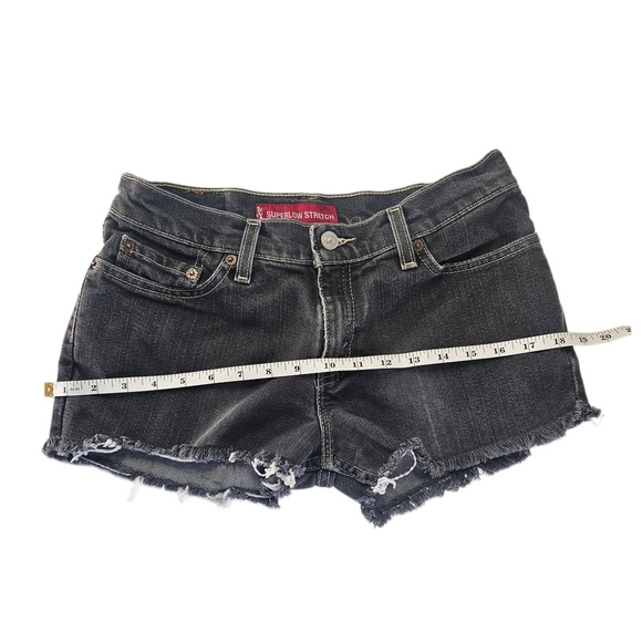 Levi Cut Offs 518 Superlow Black - Picture 6 of 11